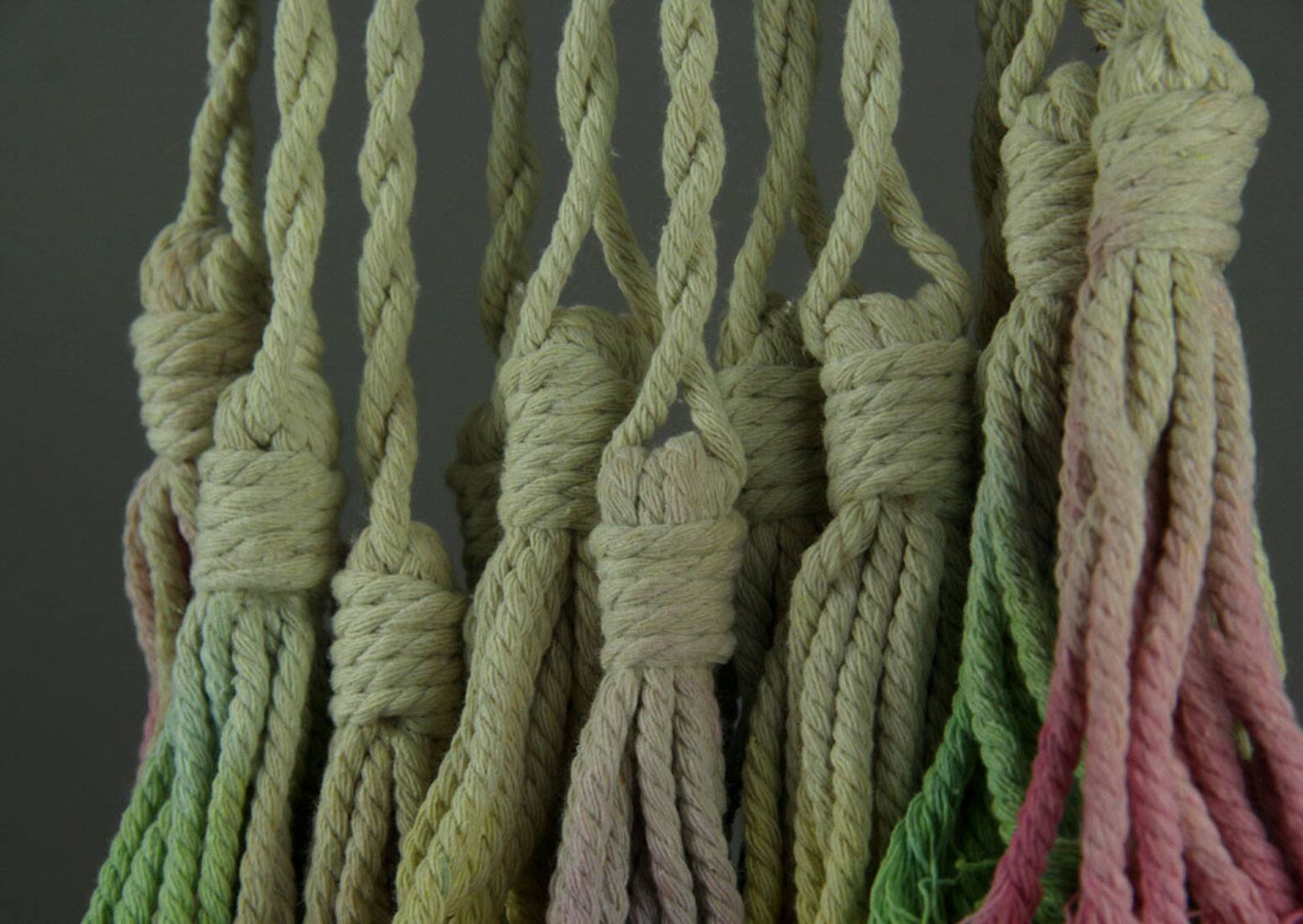 Alt View 1. King Max - Rainbow Dip Dyed Cotton Macrame Dream Catcher - Multicolored.