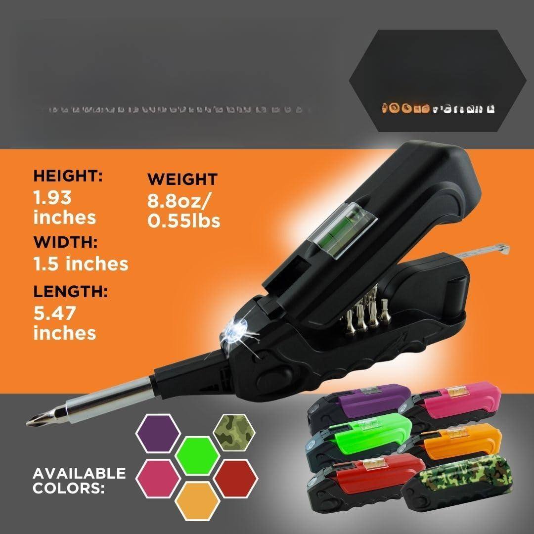 HEIGHT: 1.93 inches  
WIDTH: 1.5 inches  
LENGTH: 5.47 inches  
WEIGHT: 8.8oz/0.55lbs  
AVAILABLE COLORS: