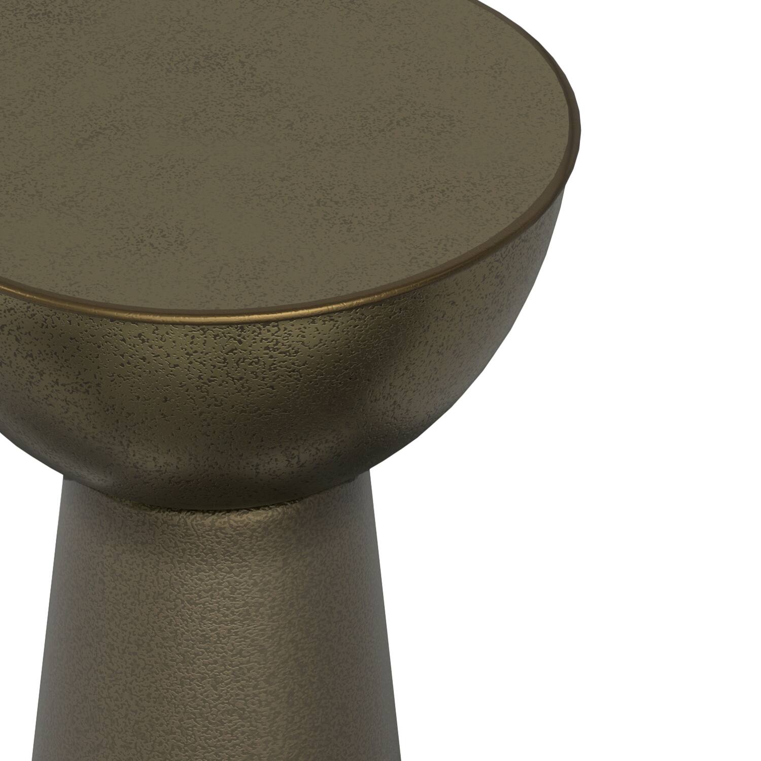 Alt View 1. Simpli Home - Simpli Home Surrey 12 inch Wide Solid Iron Side Table in Antique Gold - Antique Gold.