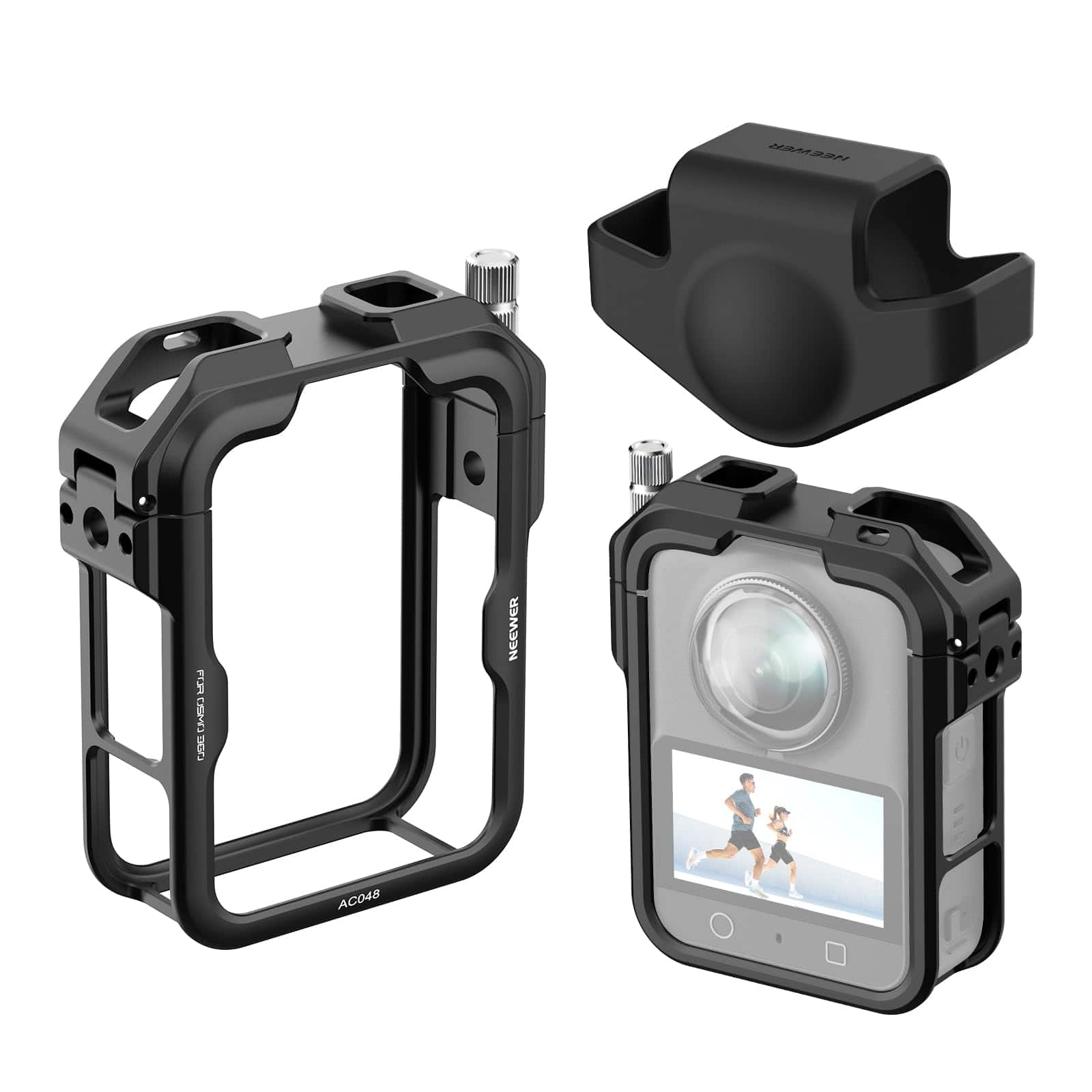 Neewer - Aluminum Cage for DJI Osmo 360, Magnetic Quick Release, Protective, AC048 - Black