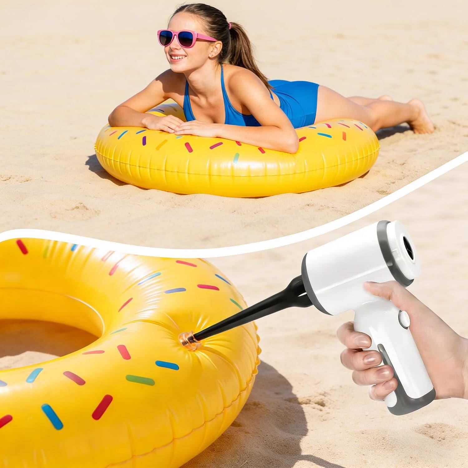 Alt View 3. Core Tech - 6500Pa 3-in-1 Cordless Handheld Vacuum, Air Duster and Inflator.