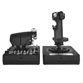 Logitech - X56 HOTAS Microsoft Flight Simulator RGB Dual-Throttle and Joystick - Black