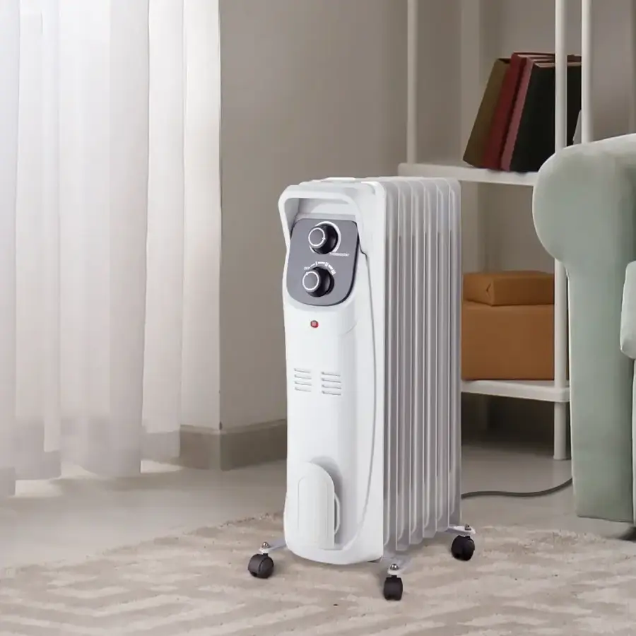 Alt View 15. Lifesmart - 1500W Oil Filled Radiator - White.