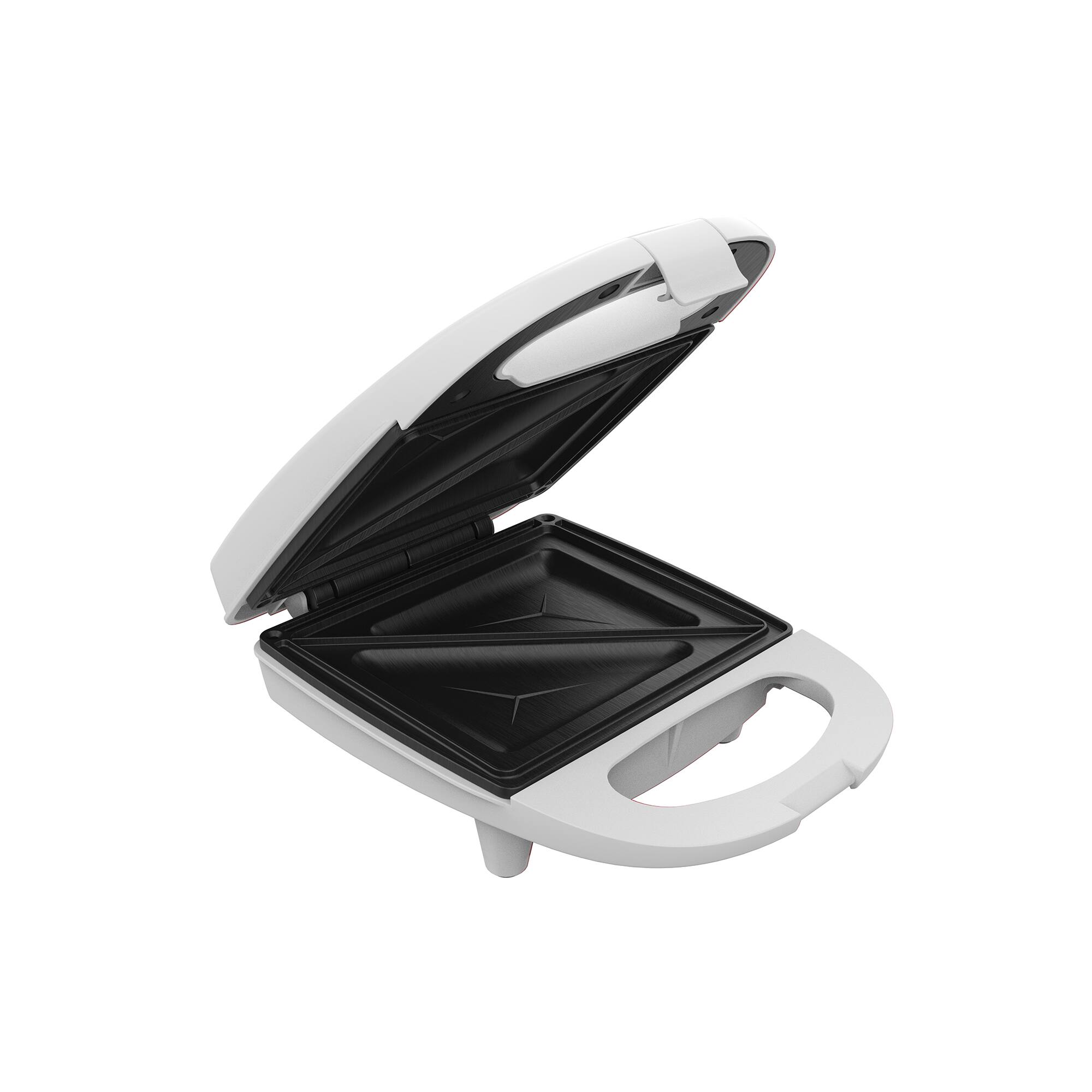 Alt View 4. Aiwa - Aiwa Single Sandwich Maker with Cool-Touch Handle & LED Indicator Light - White.