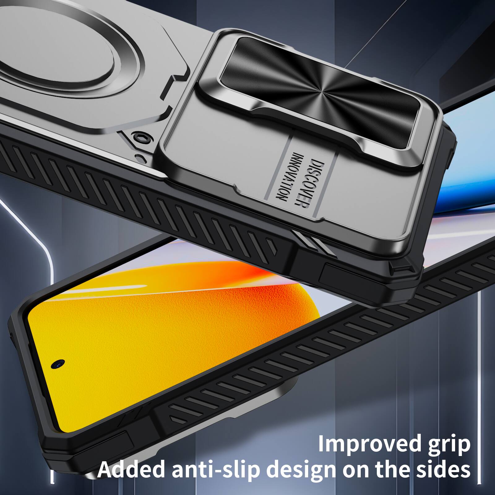 INNOVATION DISCOVER

Improved grip
Added anti-slip design on the sides