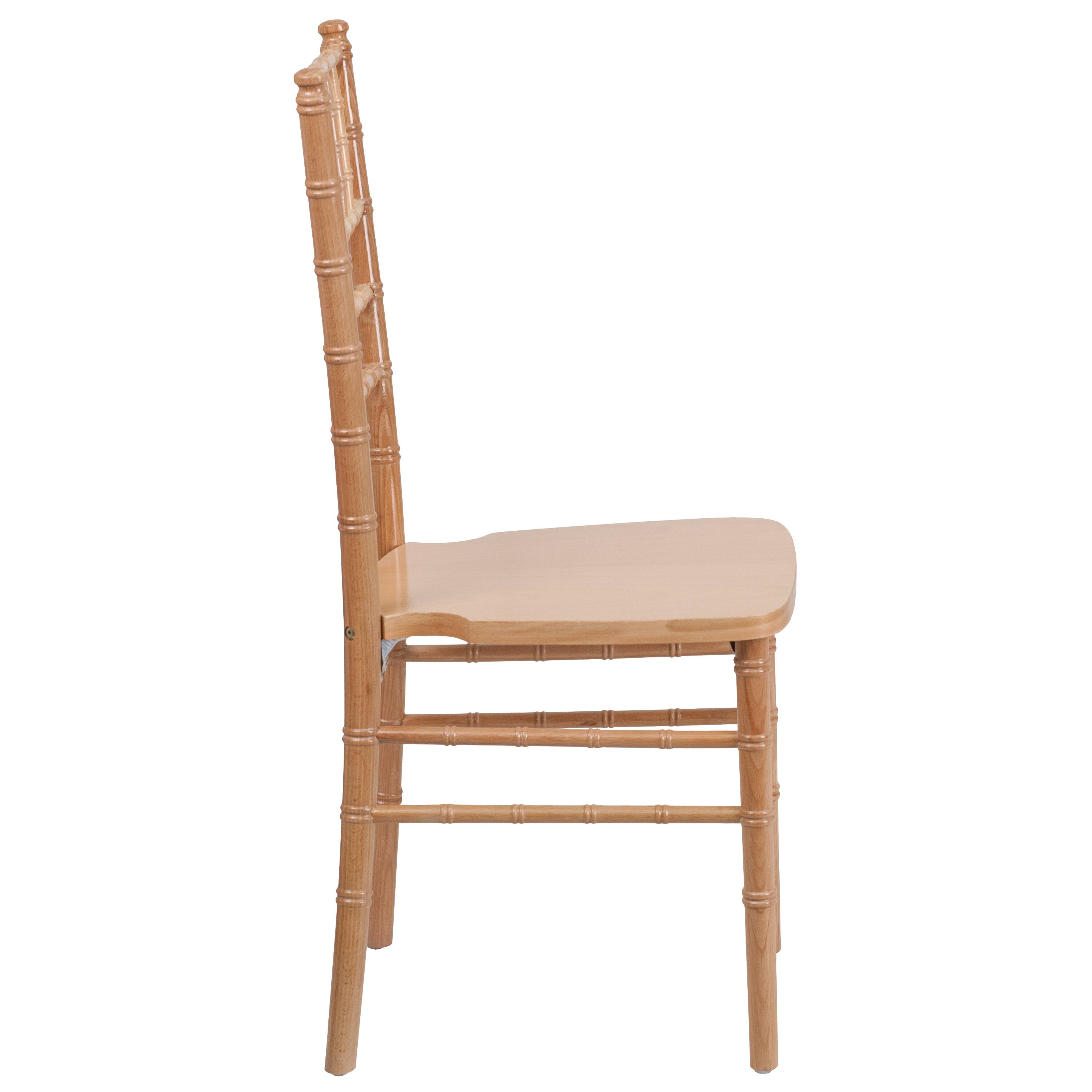 Alt View 6. Emma + Oliver - Wedding & Event Wood Chiavari Dining Chair - Natural.