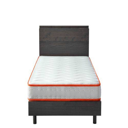 Angle. GOODSILO - 6-Inch Twin Hybrid Innerspring & Foam Mattress in a Box, Motion Isolation & Pressure Relief - Creamy White.