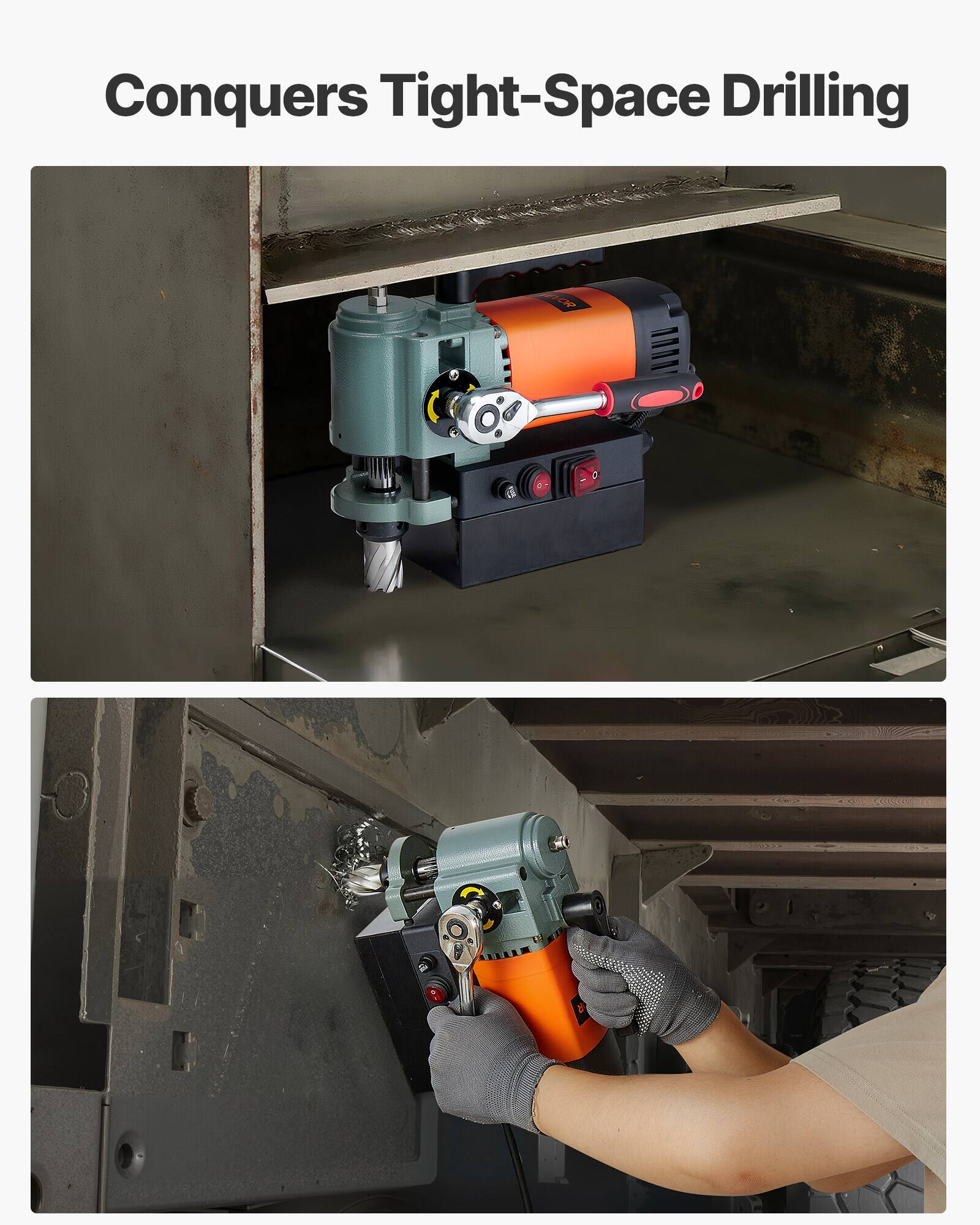 Conquers Tight-Space Drilling