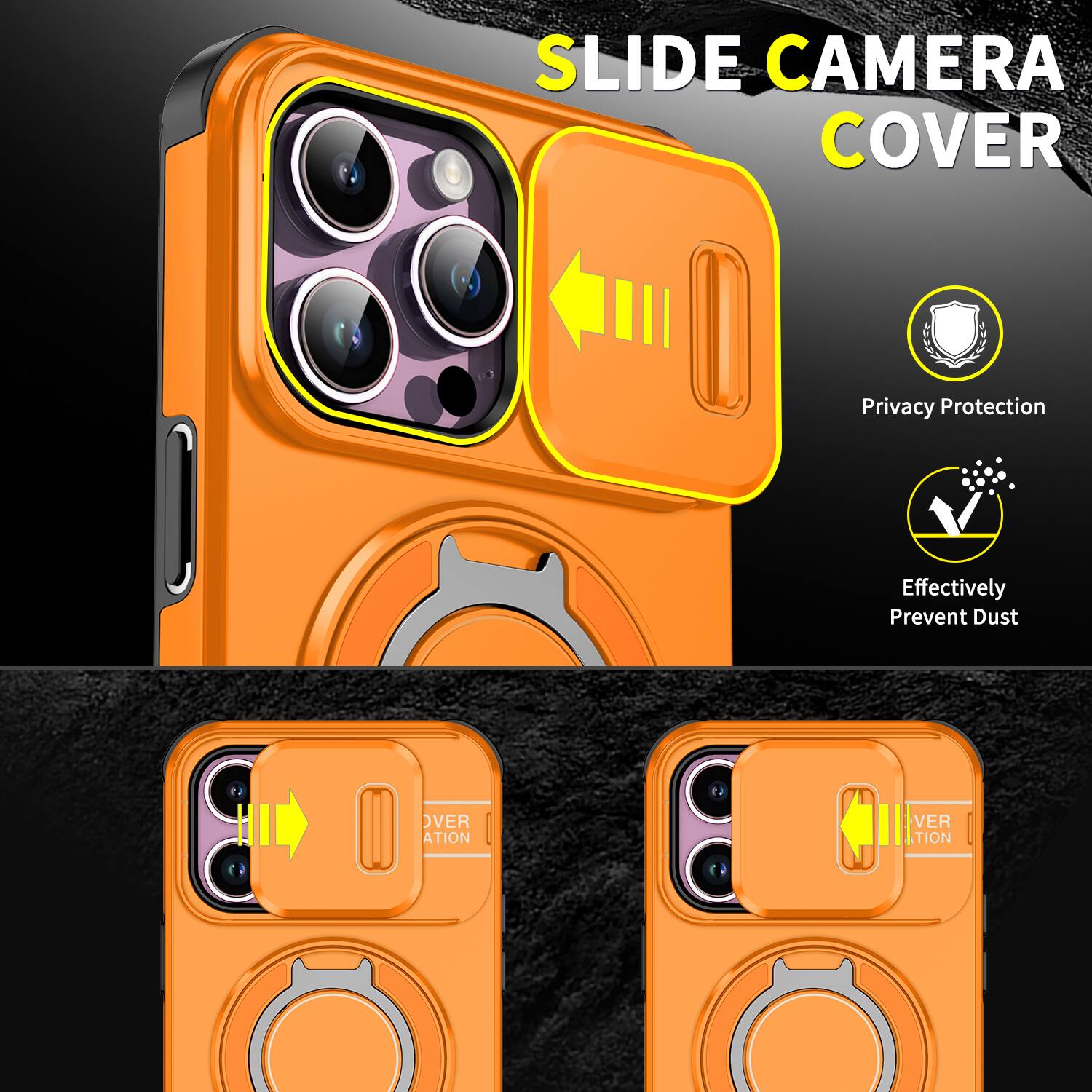 SLIDE CAMERA COVER

Privacy Protection
Effectively Prevent Dust