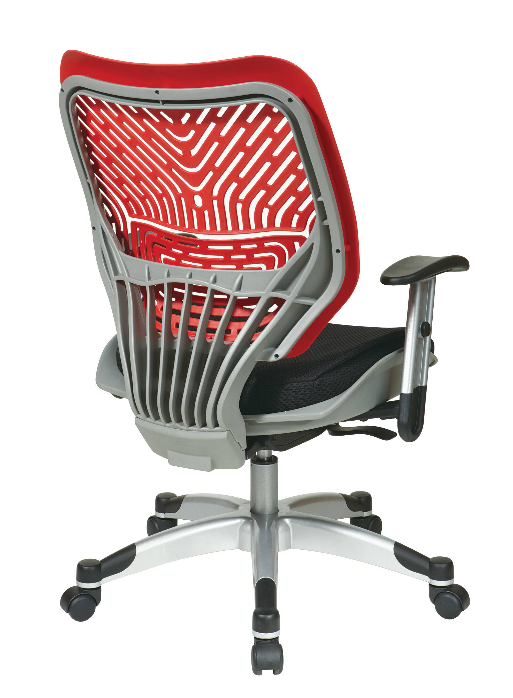 Back. Office Star Products - Cosmo SpaceFlex® Managers Chair - Red/Black.