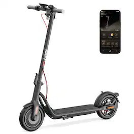 NAVEE - V25 PRO Foldable Electric Scooter w/16 mi Max Operating Range & 20 mph Max Speed - Black