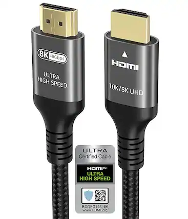 8K 48Gbps HIGH ULTRA SPEED HDMI 10K/8K UHD ULTRA Certified Cable HDMI™ ULTRA HIGH SPEED BCDFG123456 23456 www.HDMI.org