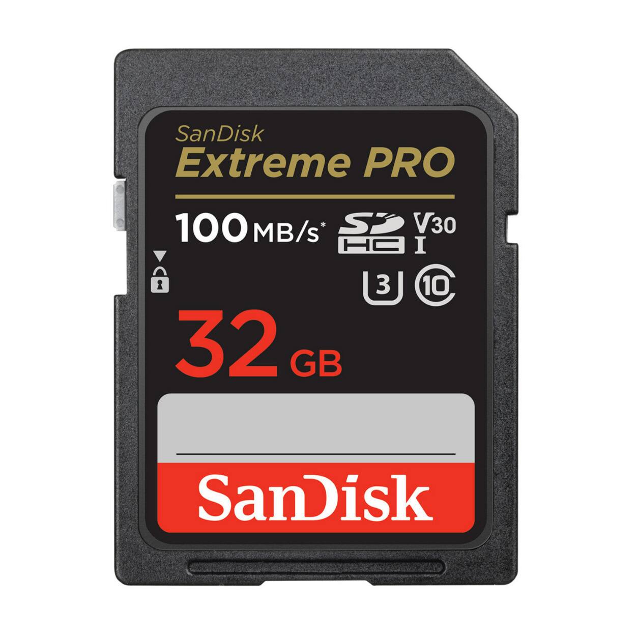SanDisk Extreme PRO 100 MB/s* S V30 HC I 32 GB 10 SanDisk