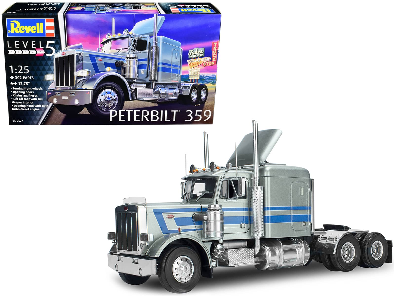 Level 5 Model Kit Peterbilt 359 Truck Tractor 1/25 Scale Model by Revell price history on PriceWatchPro