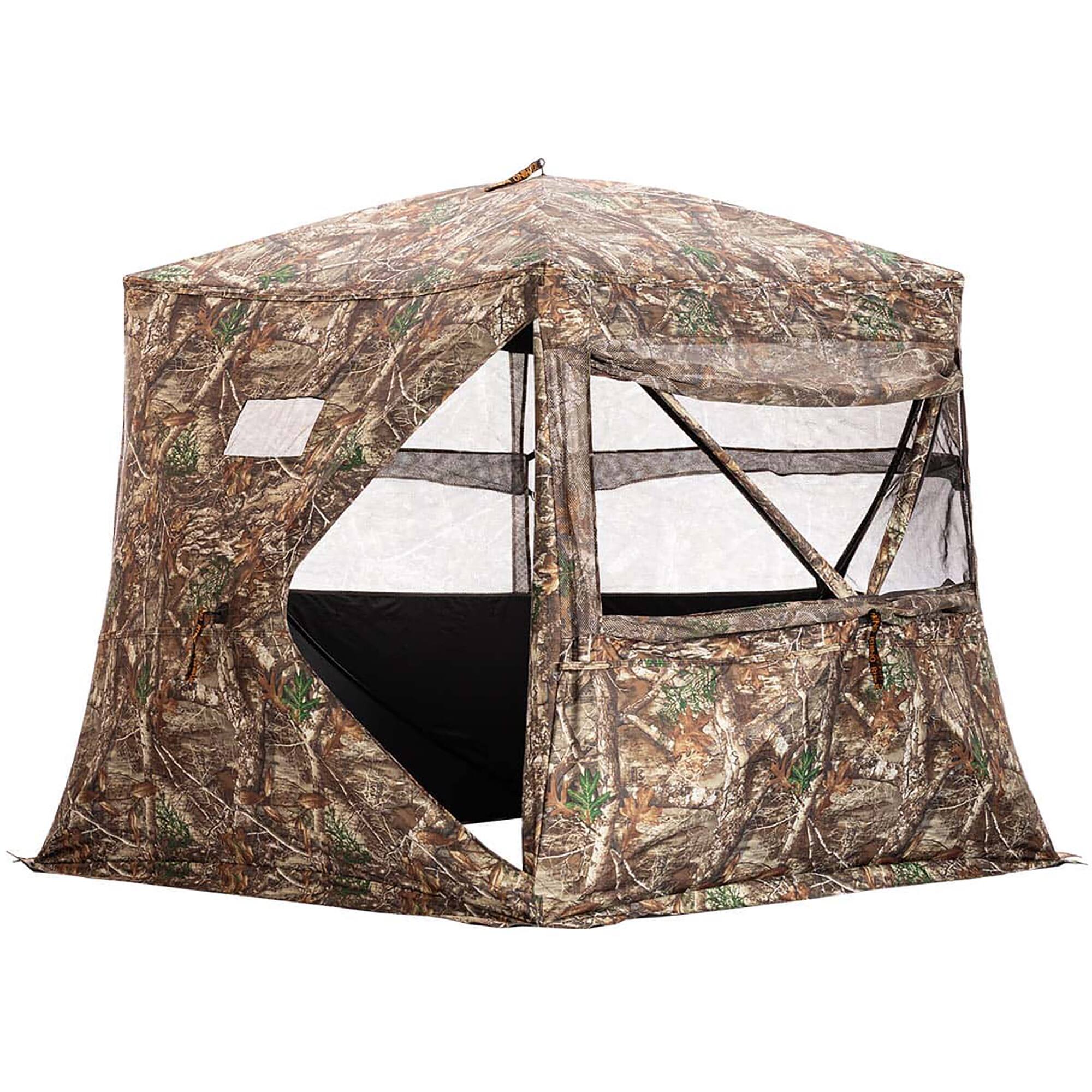 Alt View 2. Rhino - Rhino Hunting Low Hub Blind with Silent Slide Windows - Realtree Edge - Realtree Edge.