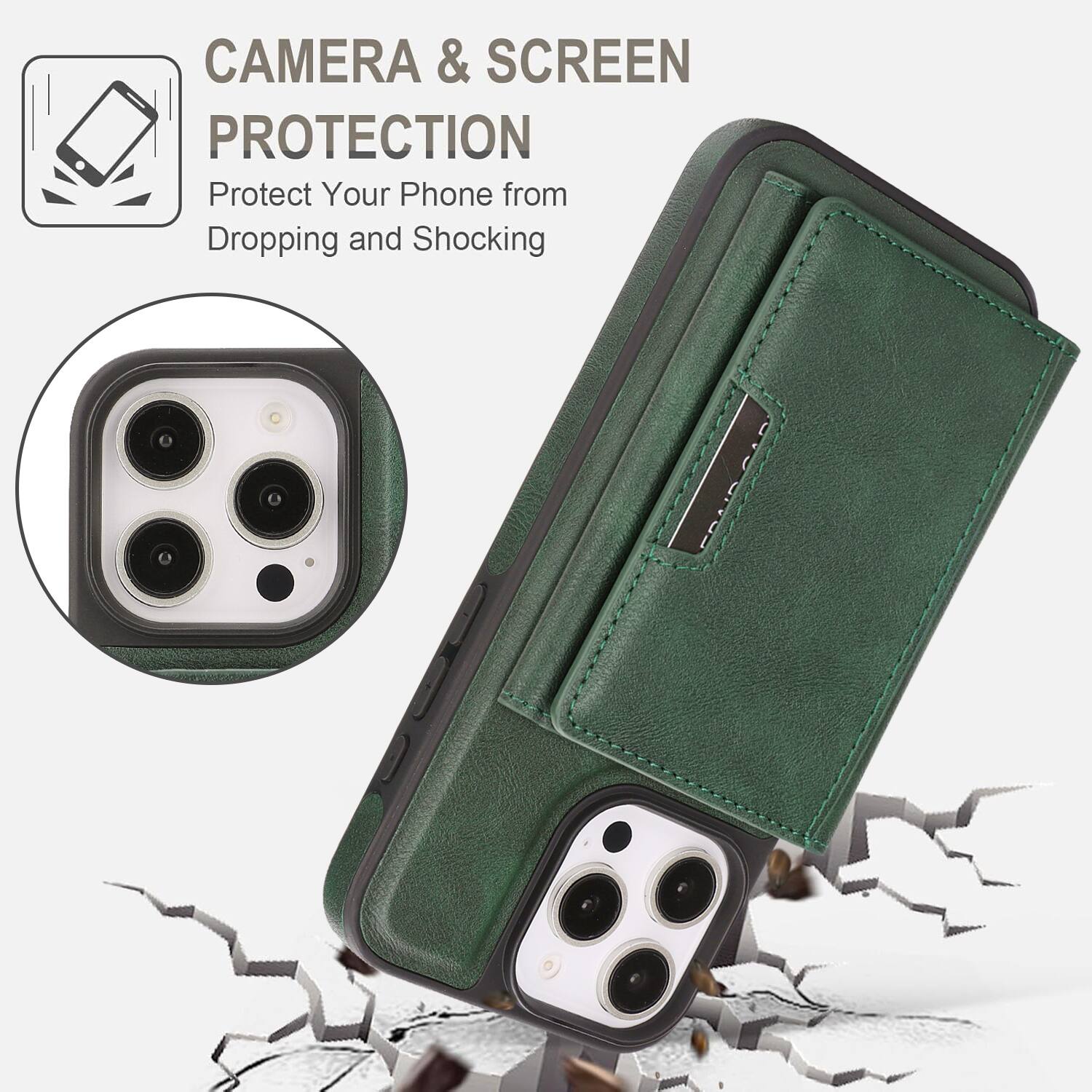 CAMERA & SCREEN PROTECTION  
Protect Your Phone from Dropping and Shocking