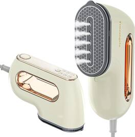 FINEAK - Portable Travel Steamer Iron Mini Handheld Garment Wrinkle Remover - Beige