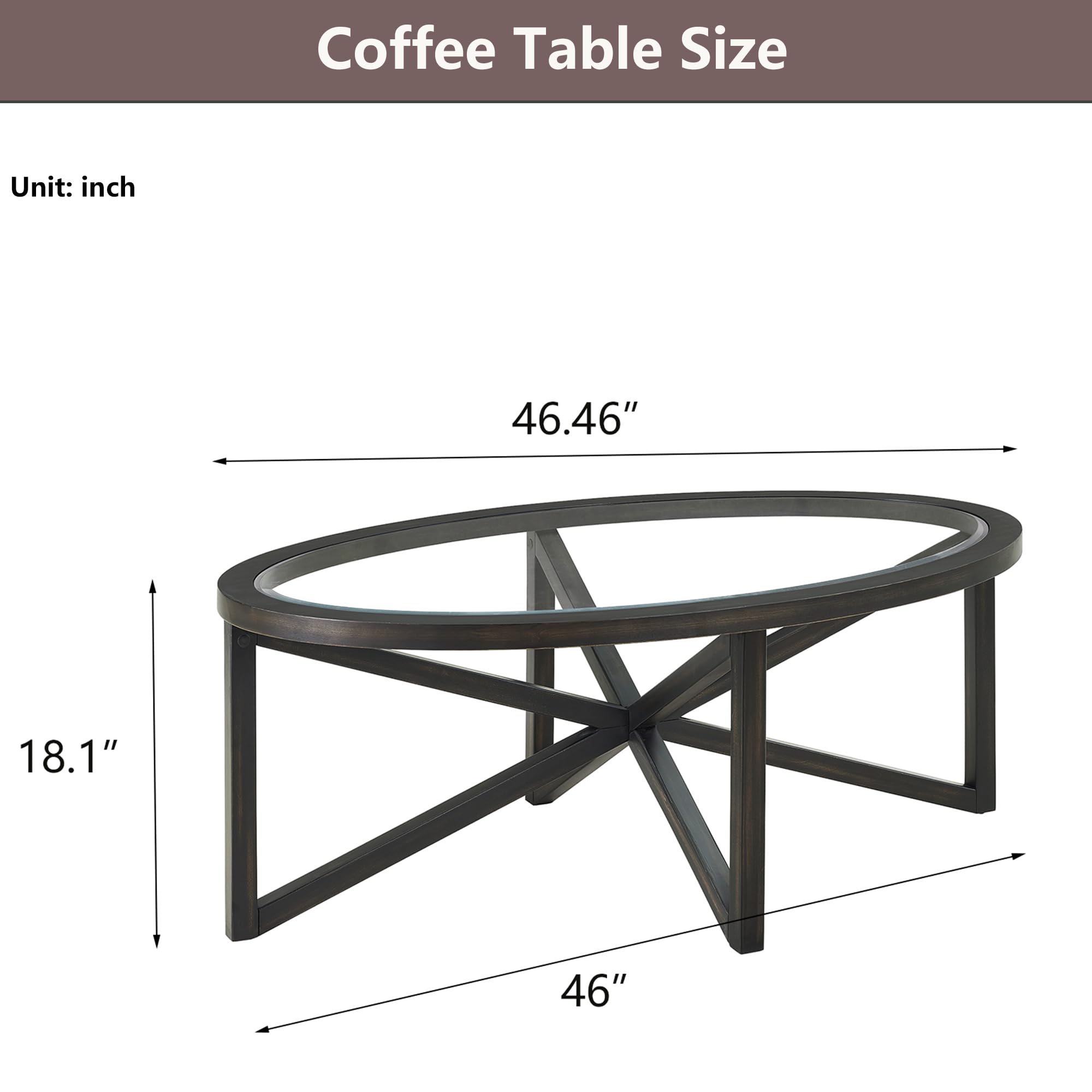 Coffee Table Size

Unit: inch

46.46"  
18.1"  
46"