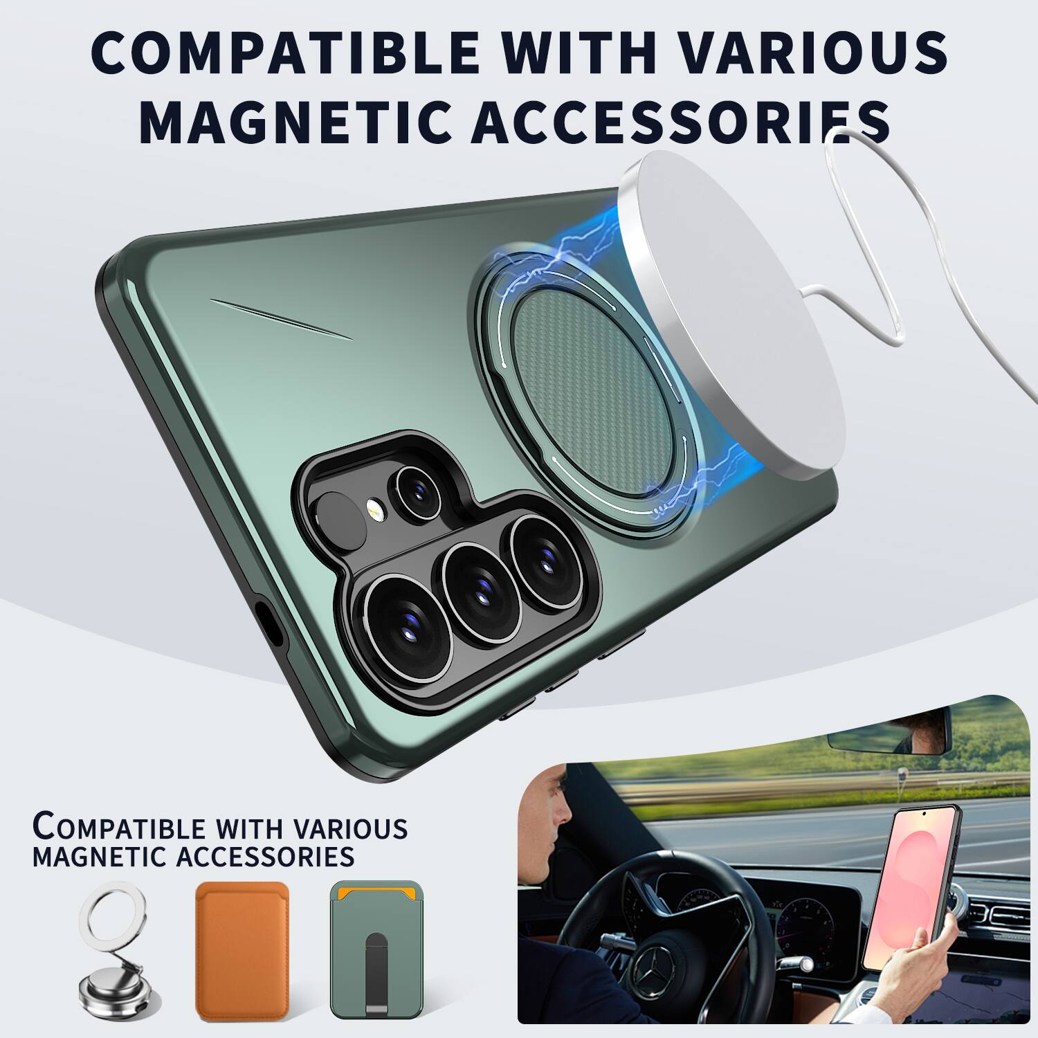 COMPATIBLE WITH VARIOUS MAGNETIC ACCESSORIES