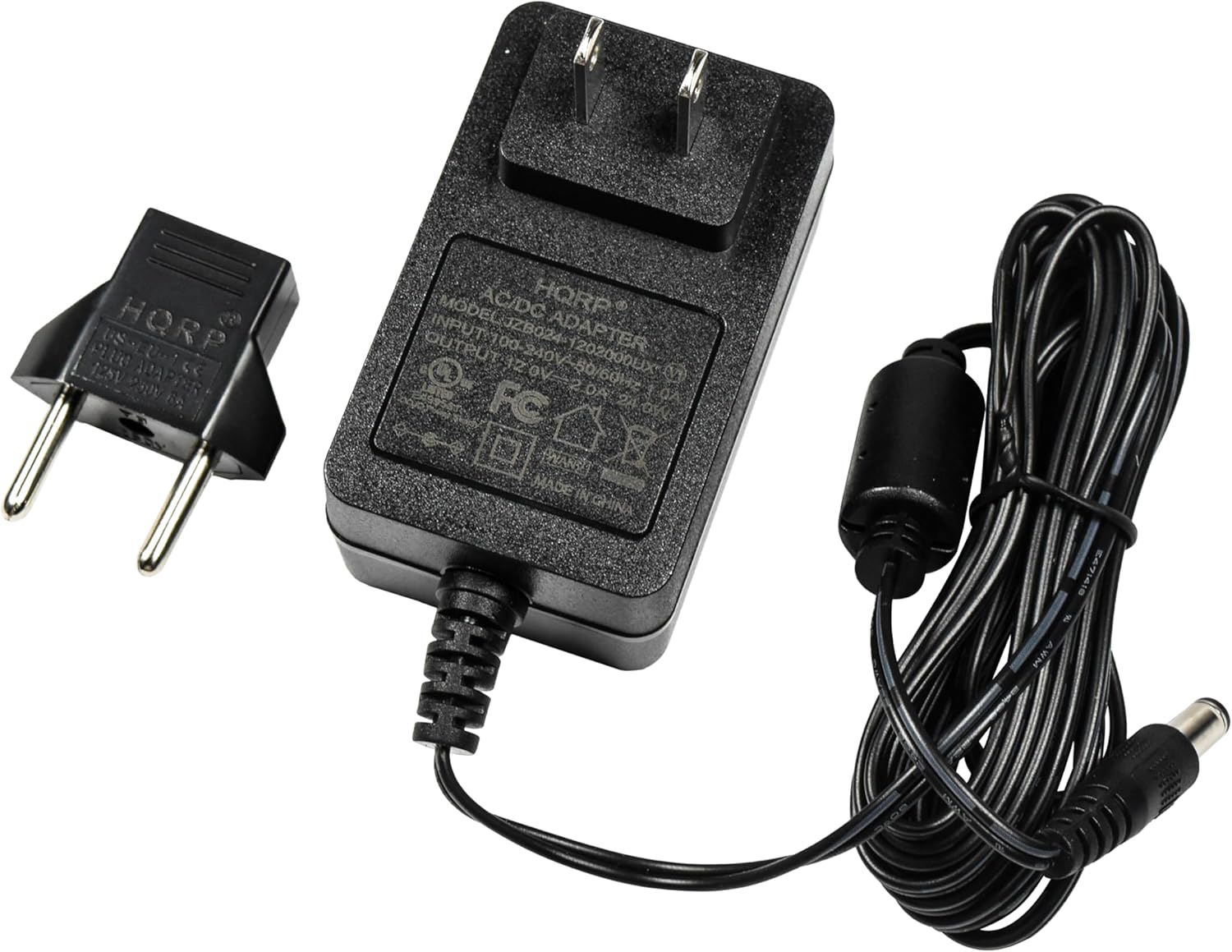 HORP  
MODEL: JZB024  
AC/DC ADAPTER  
INPUT: 100-240V 50/60Hz  
OUTPUT: 12V 2.0A  
20W  
MADE IN CHINA