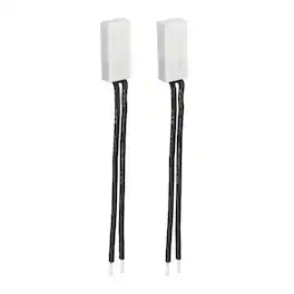 Unique Bargains - 2pcs KSD9700 Thermostat 140C Normally Close N.C Temperature Switch 250V 10A Thermal Protector Ceramics - Black