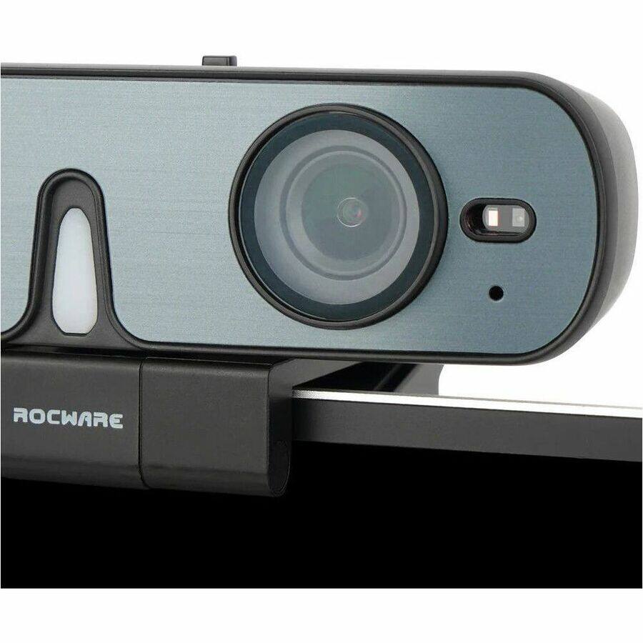 Alt View 4. Rocware - ROCWARE RC08 Webcam - 30 fps - USB 2.0 Type C - Full HD - 1920 x 1080 Video - CMOS Sensor - Auto-focus - 90° Angle.
