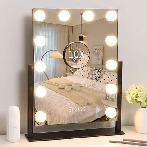 Comfort Essence - Mirror Vanity Light Lights Color High Quality Modern Design Elegant Stylish Professional Modern Ele - Black-16.8"L x 13.3"W