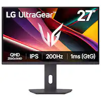 LG - UltraGear 27" IPS QHD 200Hz Gaming Monitor with DisplayHDR 400 (HDMI, DisplayPort) - Black - Front_Zoom