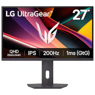 LG UltraGear™ 27"
QHD 2560x1440
IPS
200Hz
1ms (GtG)
