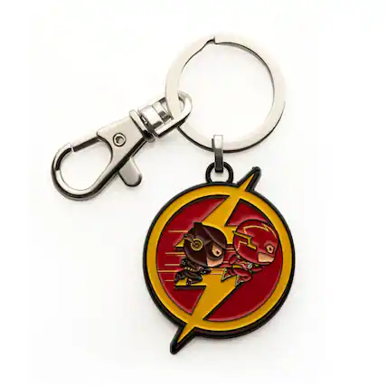 Front. SalesOne LLC - DC Comics The Flash Chibi Character Metal Keychain - Red.