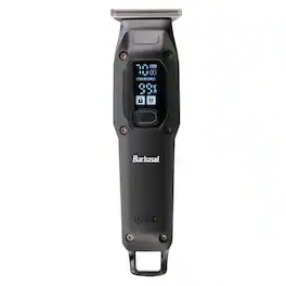 Barbasol - Rechargeable Wet & Dry Rotary Electric Shaver for Men with LCD Display - Blue