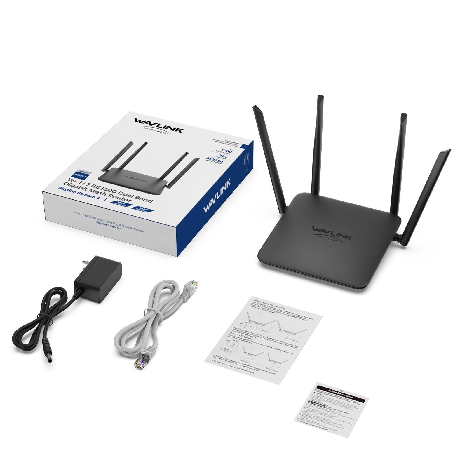 WAVLINK - the world - 1700 - CORNIDORES 12+ BE3600 comm WT-PIT Gigabit Wi-Fi 7 Skyline Stream Mesh BE3600 Dual HAVLINK 4 Router WAR Band

"New ODACAS Total Skyline ura stream digabit, a QUESTA VOLA

WAVLINK 188 your bloos
snave

Salady information