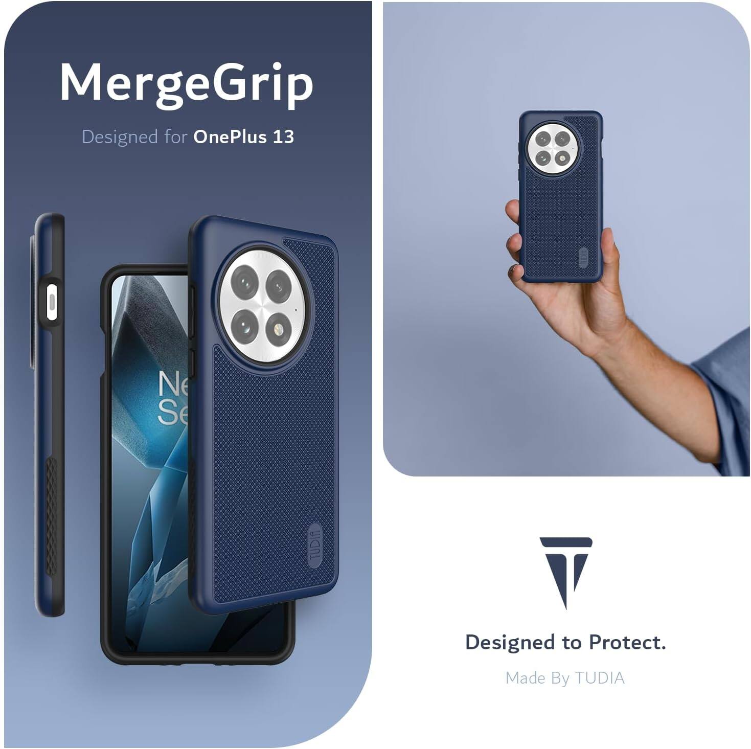 MergeGrip  
Designed for OnePlus 13  

Designed to Protect.  
Made By TUDIA