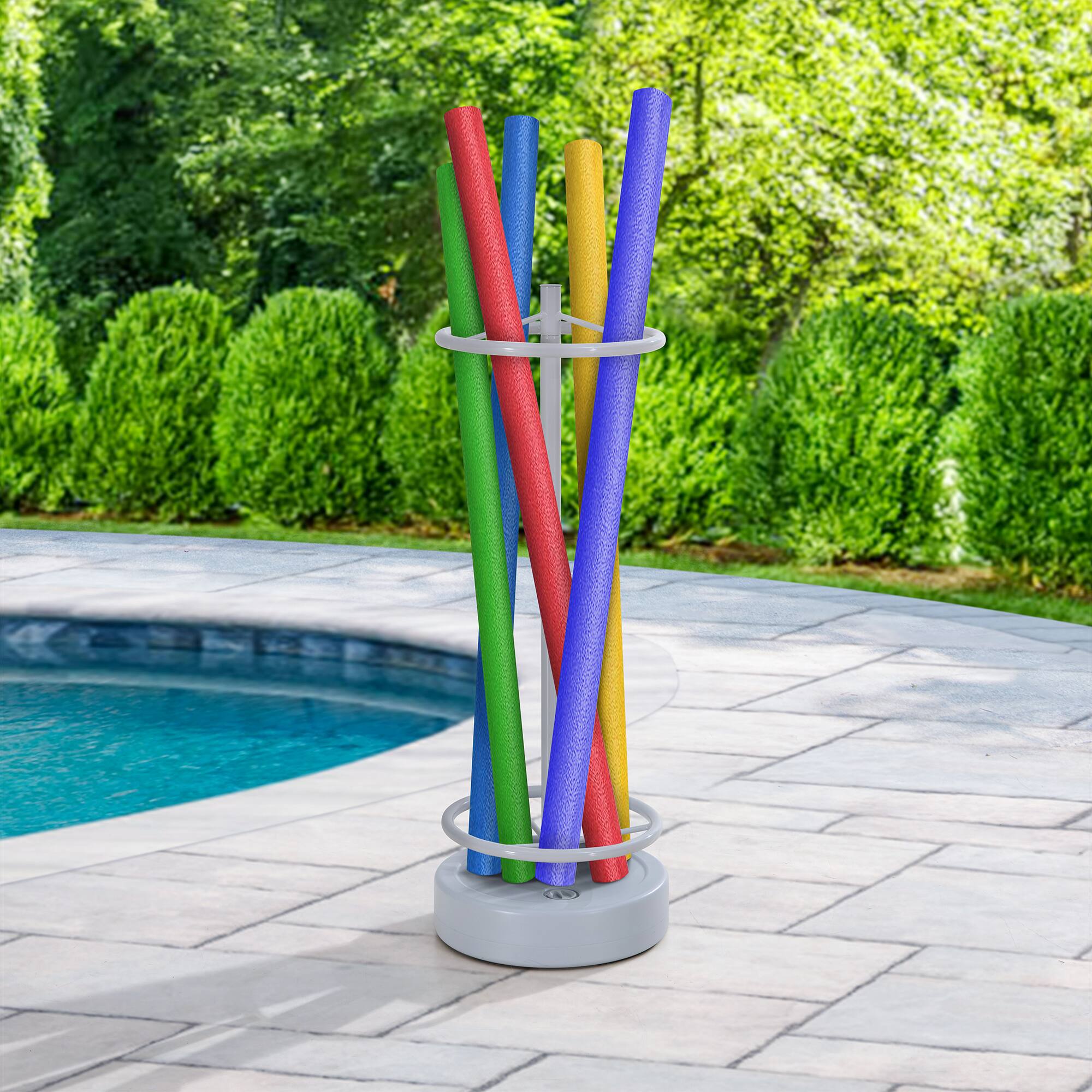 Angle. SUNJOY - Sunjoy Palm Harbor Pool Noodle Storage.