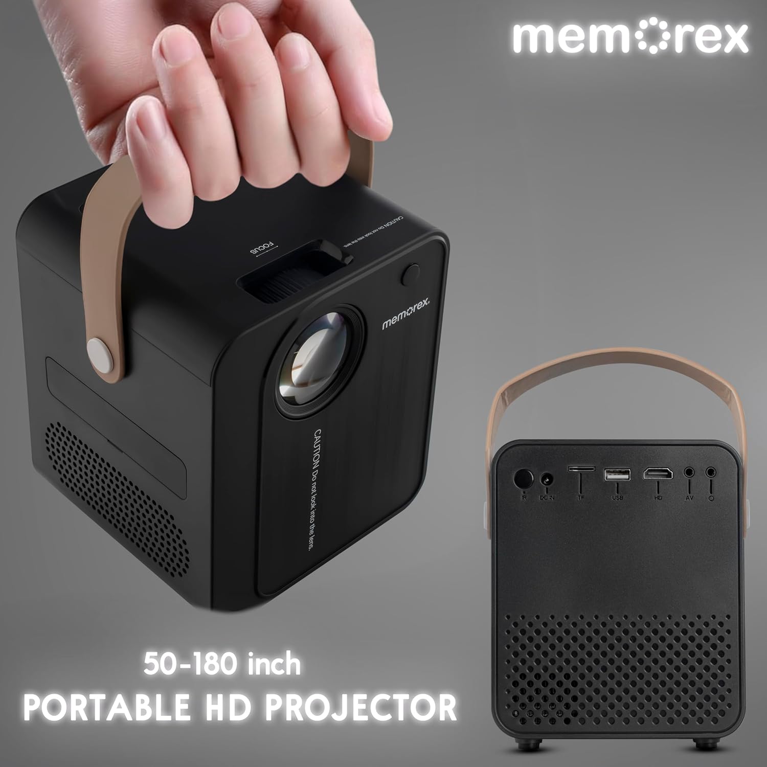 mem rex, 50-180 inch PORTABLE HD PROJECTOR