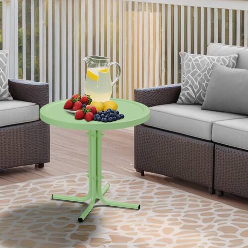 Alt View 7. Winado - 20in Weather Resistant Side Table Portable Patio Coffee L-Shaped Leg for Indoor/Outdoor - Green.