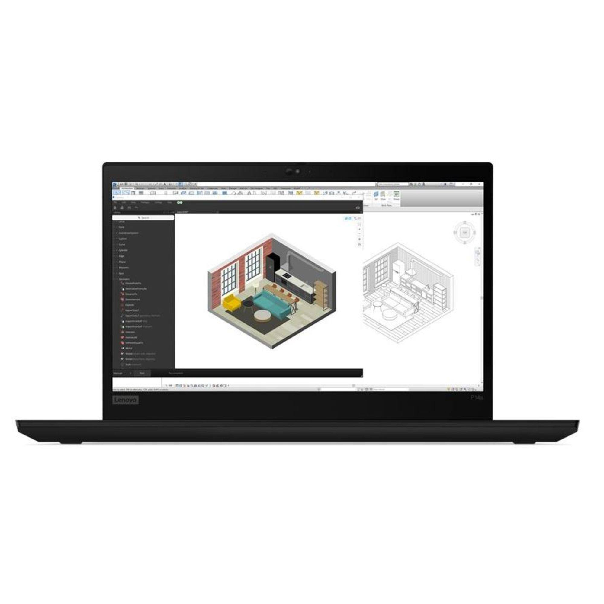 Front. Lenovo - ThinkPad P14s AMD Gen 2 14" Laptop AMD Ryzen 7 PRO 5850U with 16GB Memory - 512GB SSD.