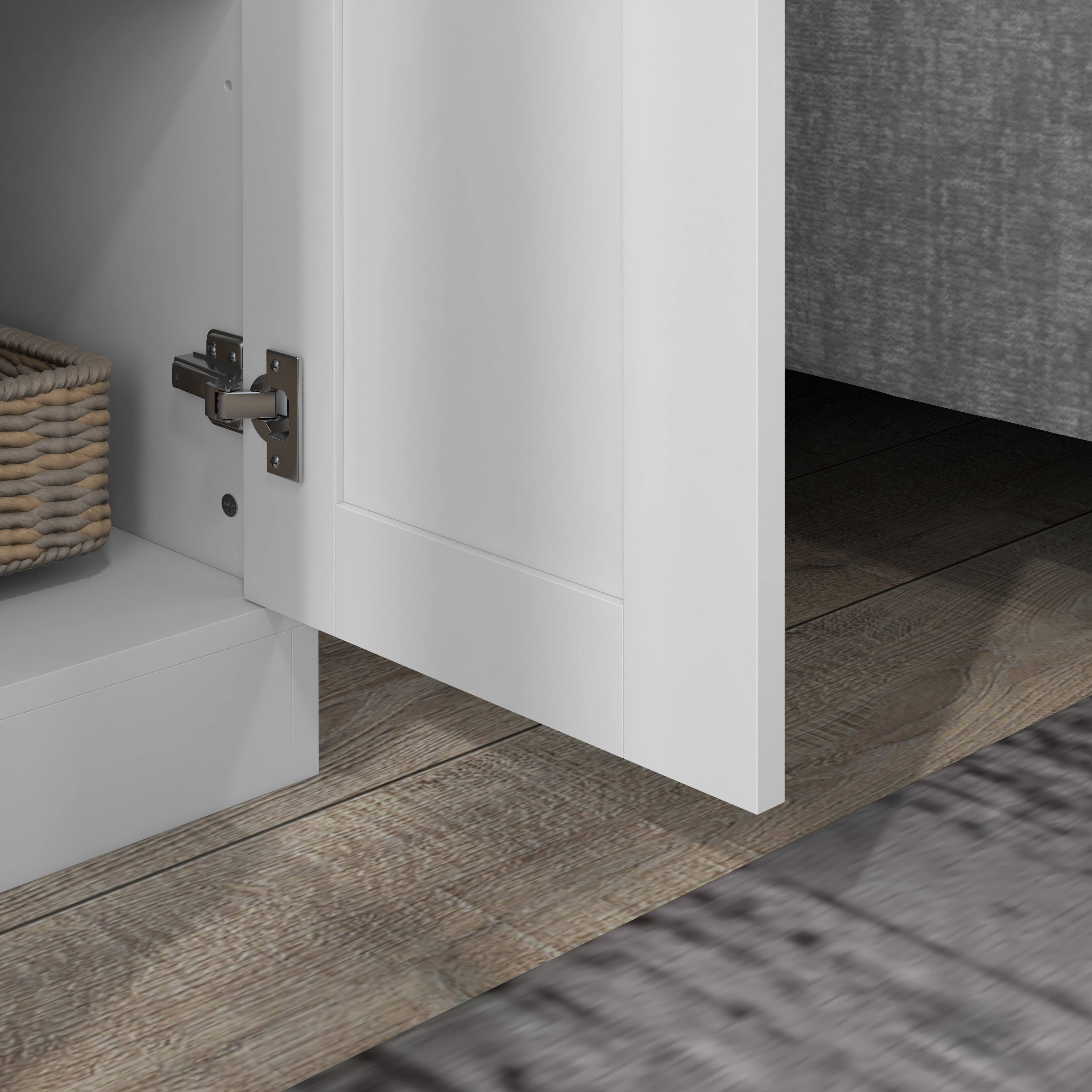 Alt View 8. Homcom - 69" Tall Storage Cabinet with Movable Storage Shelves, Modern Style Pantry Cupboard Cabinet with Soft Close Doors - White.