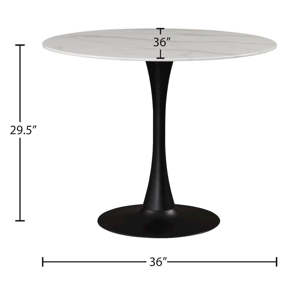 - Diameter: 36"
- Height: 29.5"
- Base Diameter: 36"