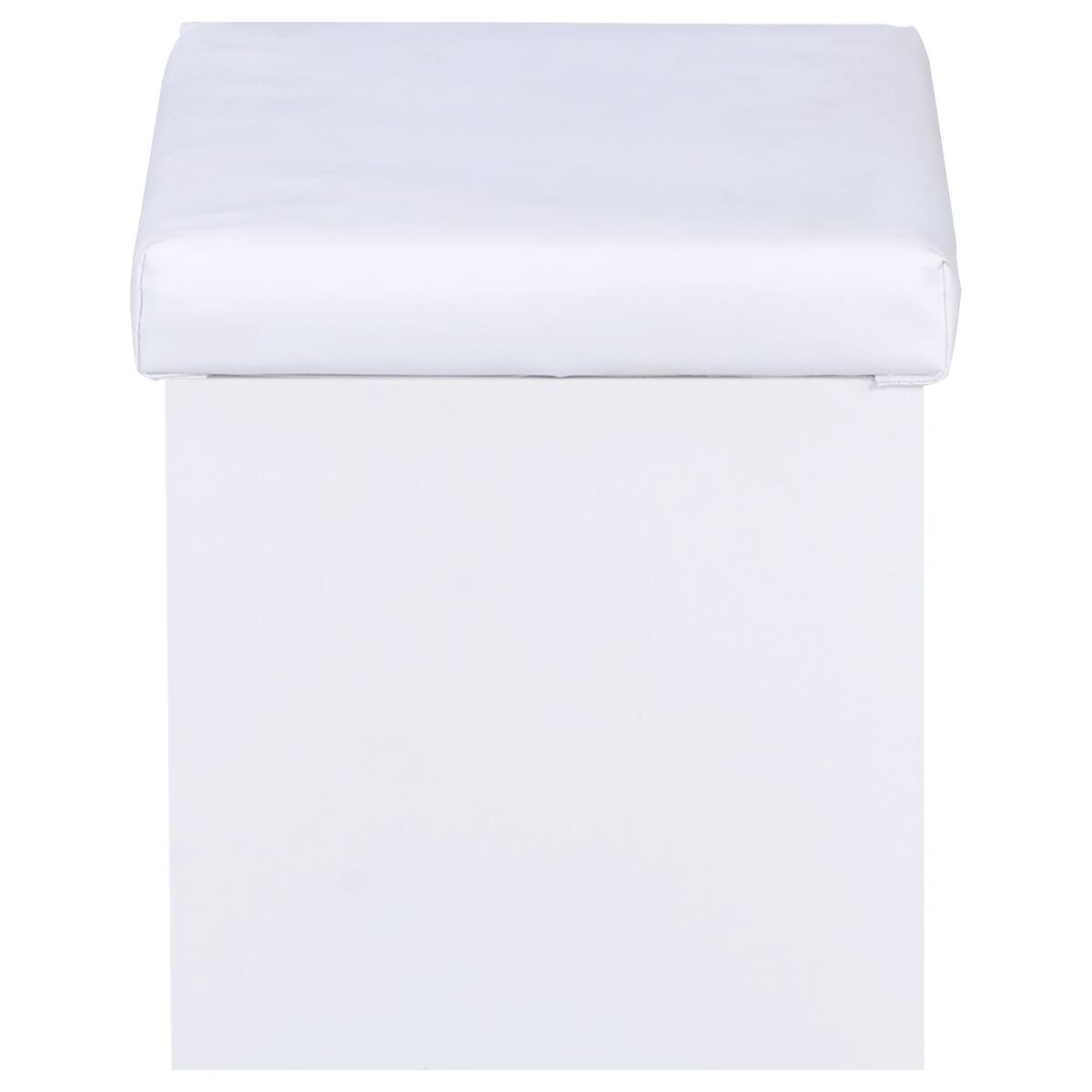 Alt View 6. Loheer - Loheer White Makeup Vanity Set with Mirror and Stool - White.