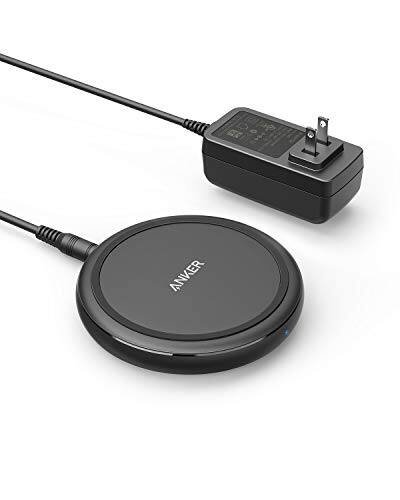 Front. Anker - ANKER WIRELESS CHARGER POWERWAVE II PAD QI-CERTIFIED 15W MAX B2519 - BLACK.