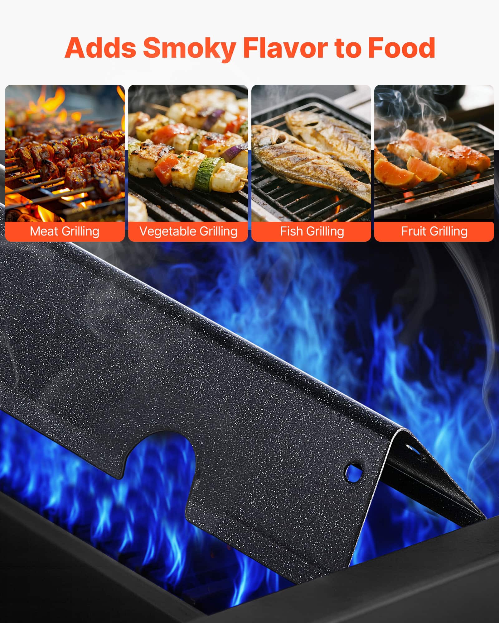 VEVOR Flavorizer Bars,17 inch Grill Replacement Part,for Weber