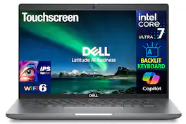 Dell - Latitude 5450 Laptop 14.0 FHD (Intel Ultra 7 155U, 16GB DDR5, 256GB M.2 PCIe SSD, Win 11 Pro) w/USB Hub - Gray