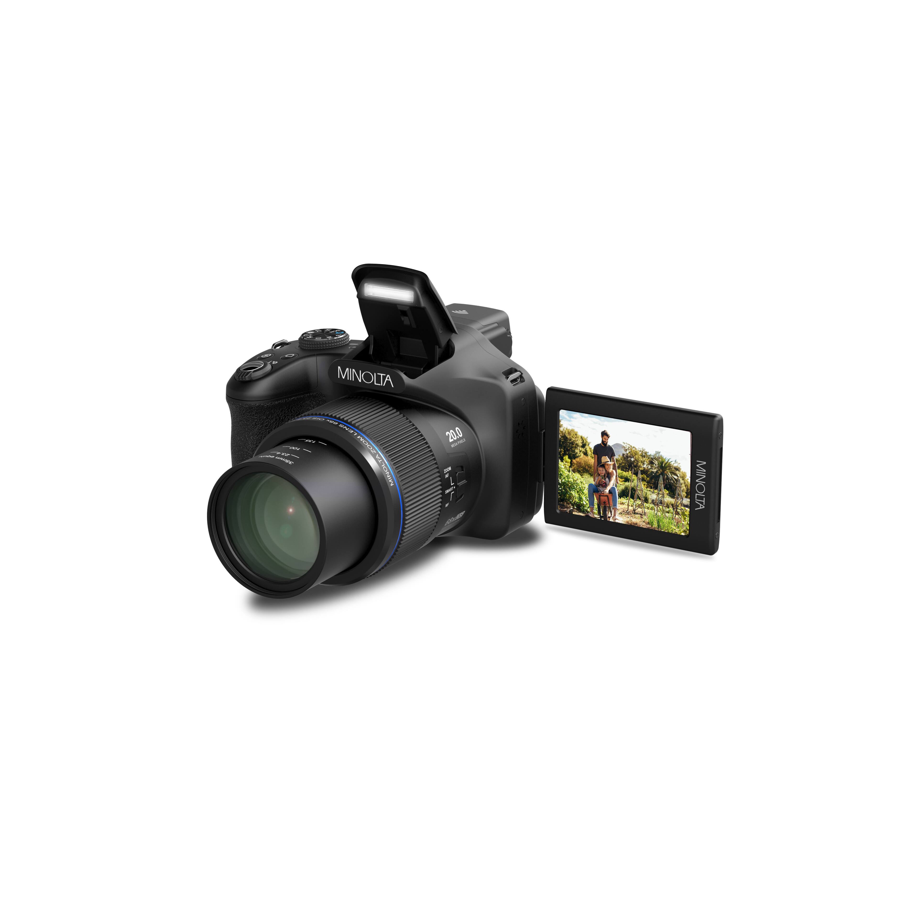 Minolta - DIMAGE MN68Z 20 Megapixel 4K 68x Optical Zoom Camera w/Electronic Viewfinder - Black price history on PriceWatchPro