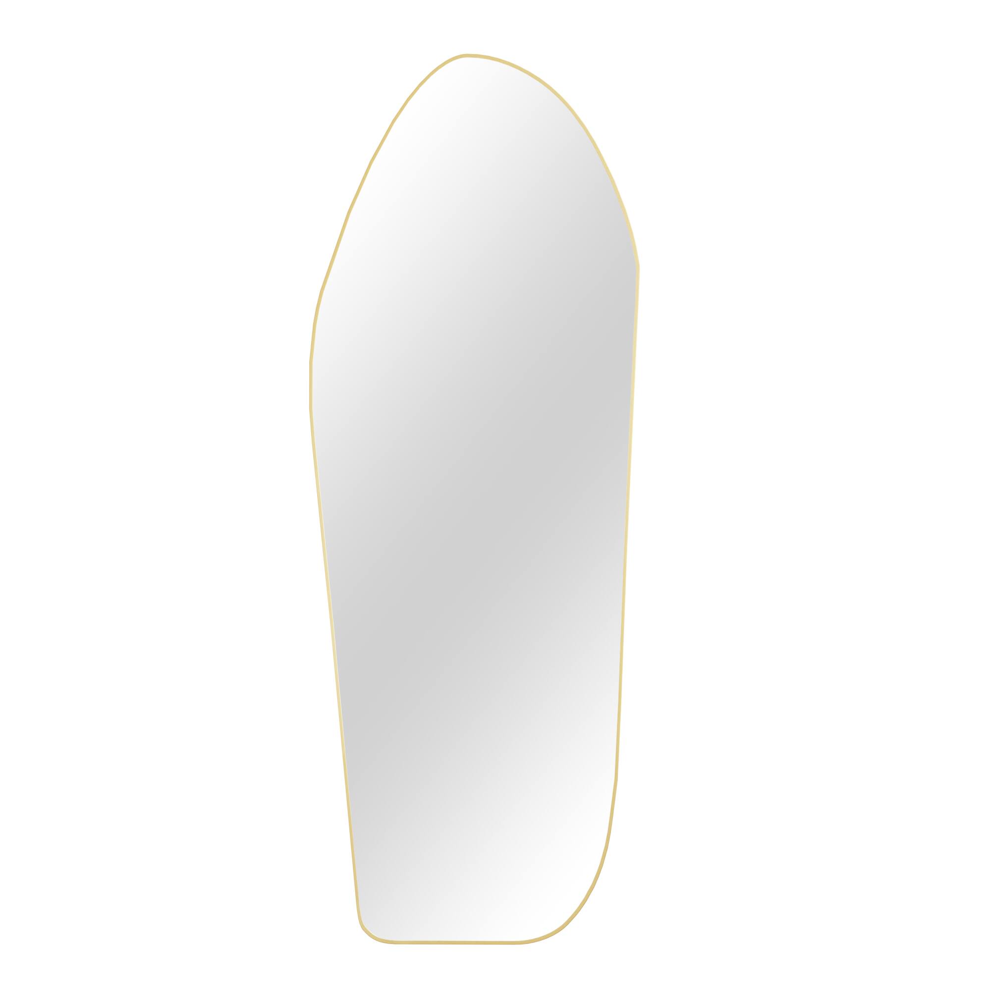 Easly - 24 in. W x 67 in. H Irregular Aluminum Alloy Framed Full Length Floor Mirror - Gold price history on PriceWatchPro