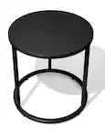 Front. Crestlive Products - Crestlive Products Outdoor Square Dining End Table 17.91 In - Black.