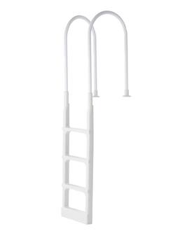 VEVOR - Swimming Pool Ladder, 4-Step Double Handrails Stair, Non-slip Thickened Heavy Duty Steps, Load Capacity 300 lb - White