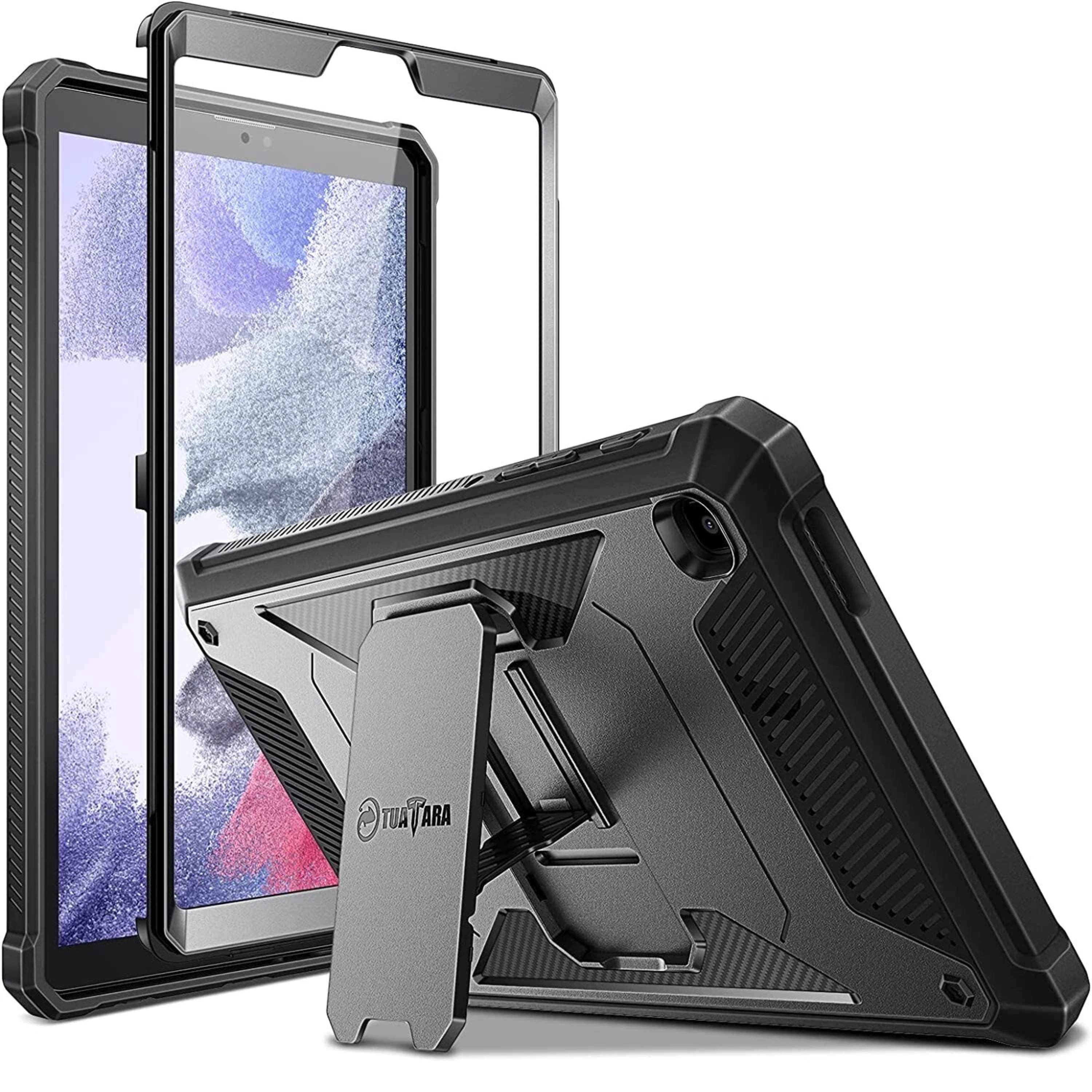 Kitcheniva - Heavy Duty Shockproof Case With Kickstand For Samsung Galaxy Tab A7 Lite 8.7" - Black