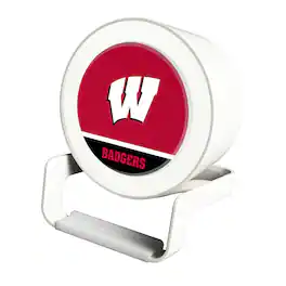 Keyscaper - Wisconsin Badgers Night Light Wireless Charger And Bluetooth Speaker - Multicolor