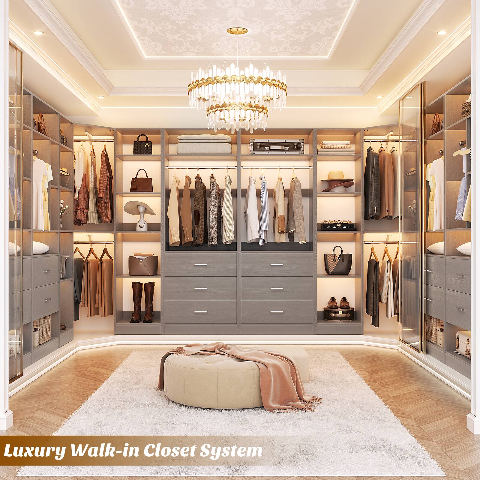 Luxury Walk-in Closet System